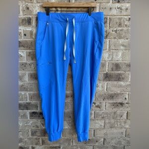Figs Technical Collection Zamora Blue Drawstring Joggers LP